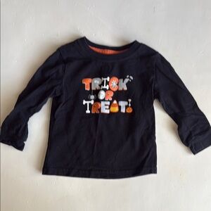 Halloween Jumping Beans "Trick or Treat" Black Shirt 24 Months